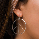 Peace Circle Earrings ~Gold Plated or Silver Plated ~ SME006 - Maresia Jewelry