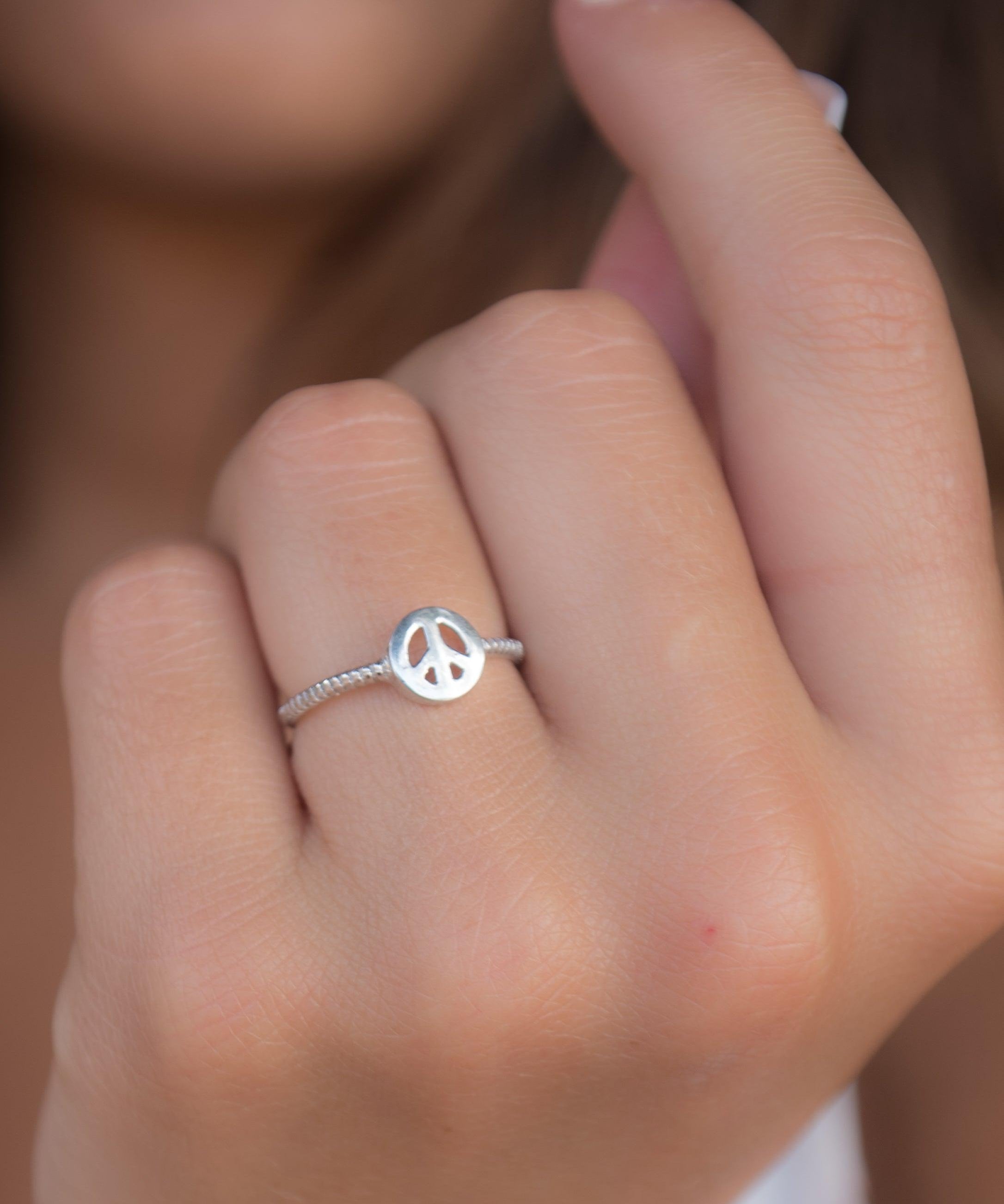 Peace Ring~ Sterling Silver 925~ SMR036 - Maresia Jewelry