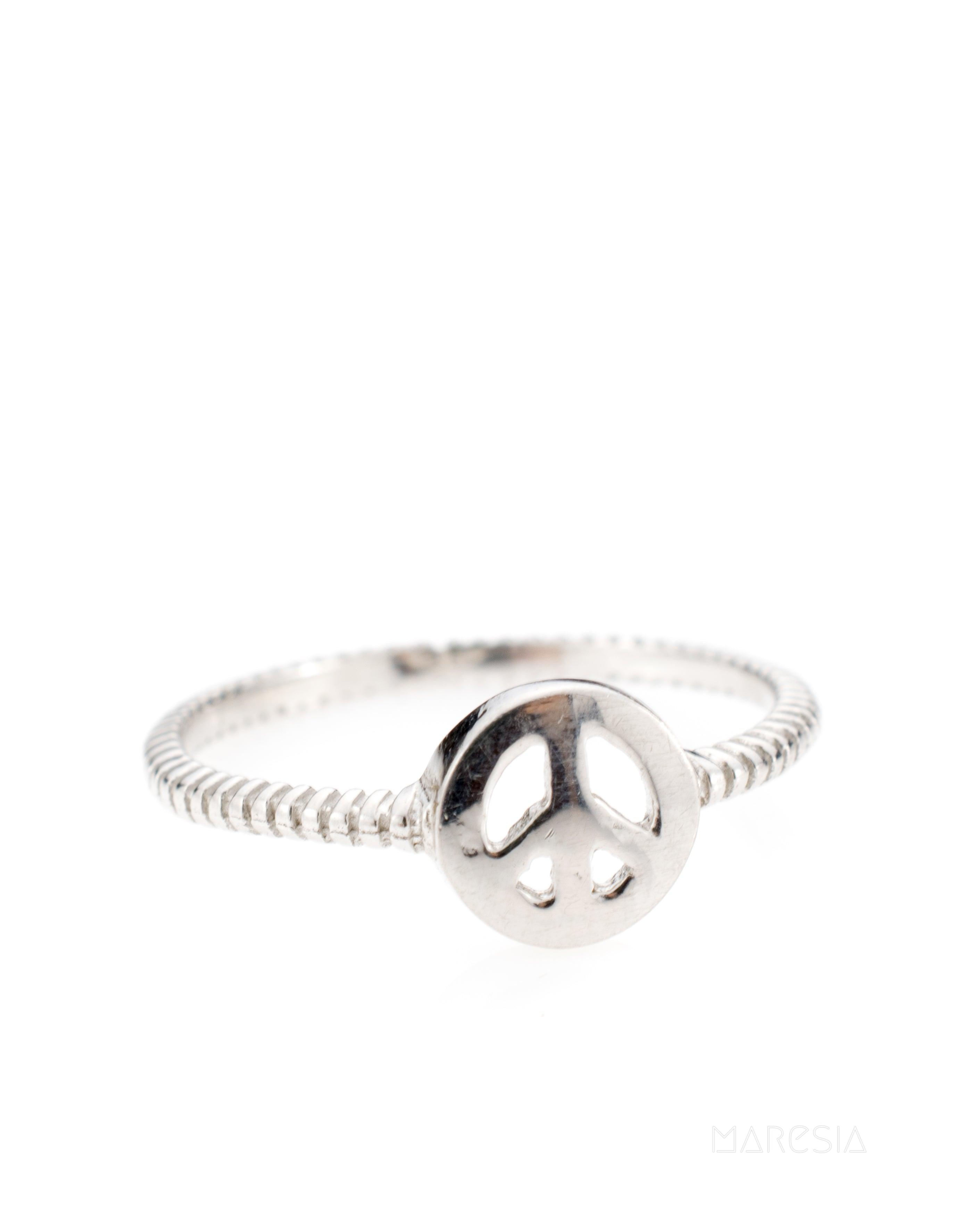 Peace Ring~ Sterling Silver 925~ SMR036 - Maresia Jewelry