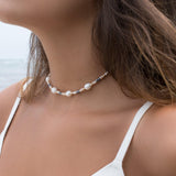 Pearl Choker Necklace ~ Gold Filled or Sterling Silver 925~ MN017 - Maresia Jewelry