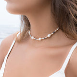 Pearl Choker Necklace ~ Gold Filled or Sterling Silver 925~ MN017 - Maresia Jewelry