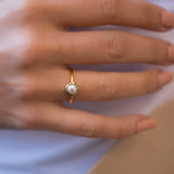 Pearl Gold Ring ~ 18k Gold Plated ~ MR210 - Maresia Jewelry