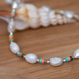 Pearl necklace~ Sterling Silver 925 or Gold Filled ~ Choker ~ Jewelry ~ Gift For Her ~ Minimalist~ Handmade - MN0