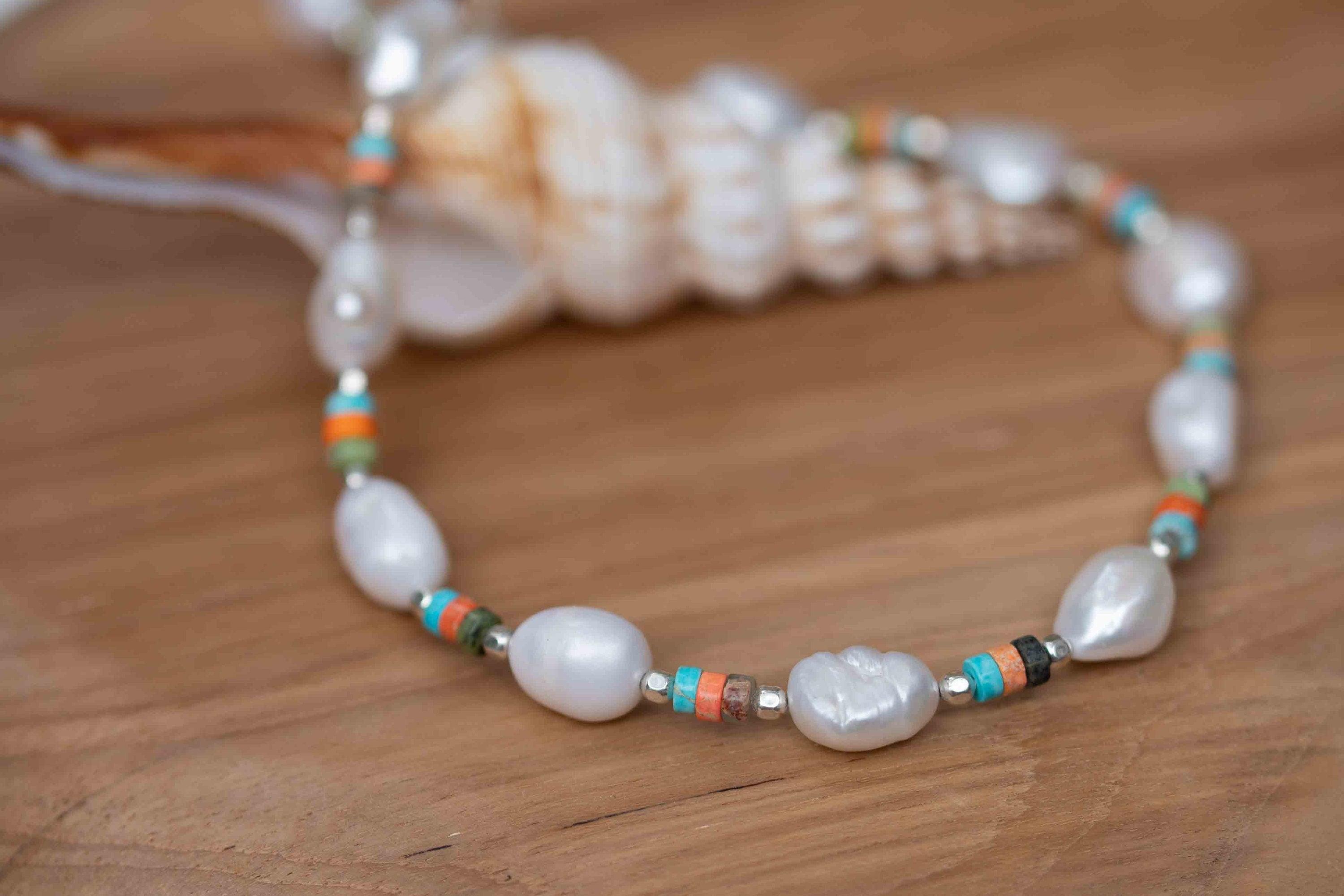 Pearl necklace~ Sterling Silver 925 or Gold Filled ~ Choker ~ Jewelry ~ Gift For Her ~ Minimalist~ Handmade - MN0