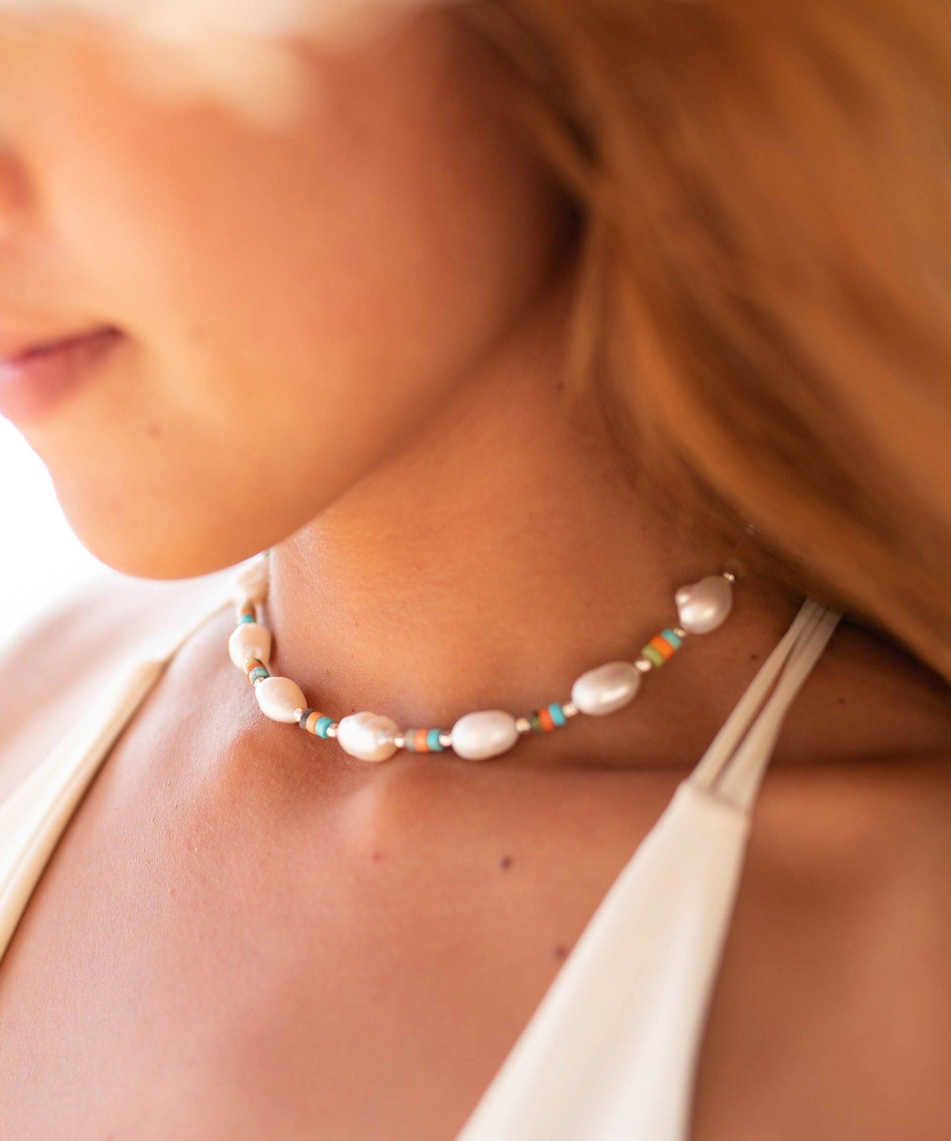 Pearl necklace~ Sterling Silver 925 or Gold Filled ~ Choker ~ Jewelry ~ Gift For Her ~ Minimalist~ Handmade - MN0