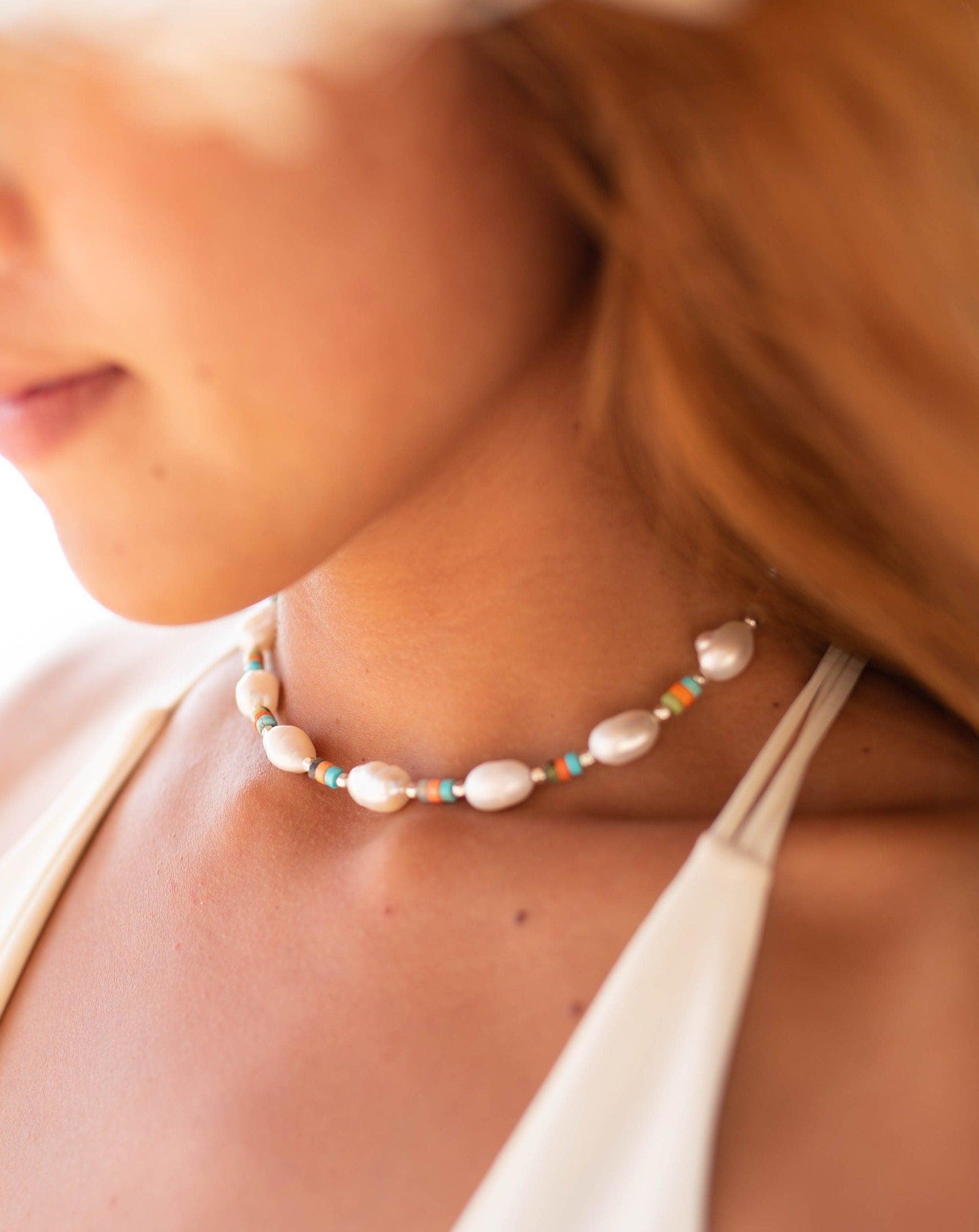 Pearl necklace~ Sterling Silver 925 or Gold Filled ~ Choker ~ Jewelry ~ Gift For Her ~ Minimalist~ Handmade - MN0