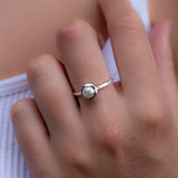 Pearl Ring ~ Delicate ~ Sterling Silver 925 ~ Handmade ~ Gemstone~Statement ~Everyday~ Hippie~Bohemian~Stackable MR242