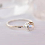Pearl Ring ~ Delicate ~ Sterling Silver 925 ~ Handmade ~ Gemstone~Statement ~Everyday~ Hippie~Bohemian~Stackable MR242