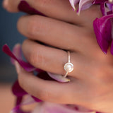 Pearl Ring ~ Delicate ~ Sterling Silver 925 ~ Handmade ~ Gemstone~Statement ~Everyday~ Hippie~Bohemian~Stackable MR242