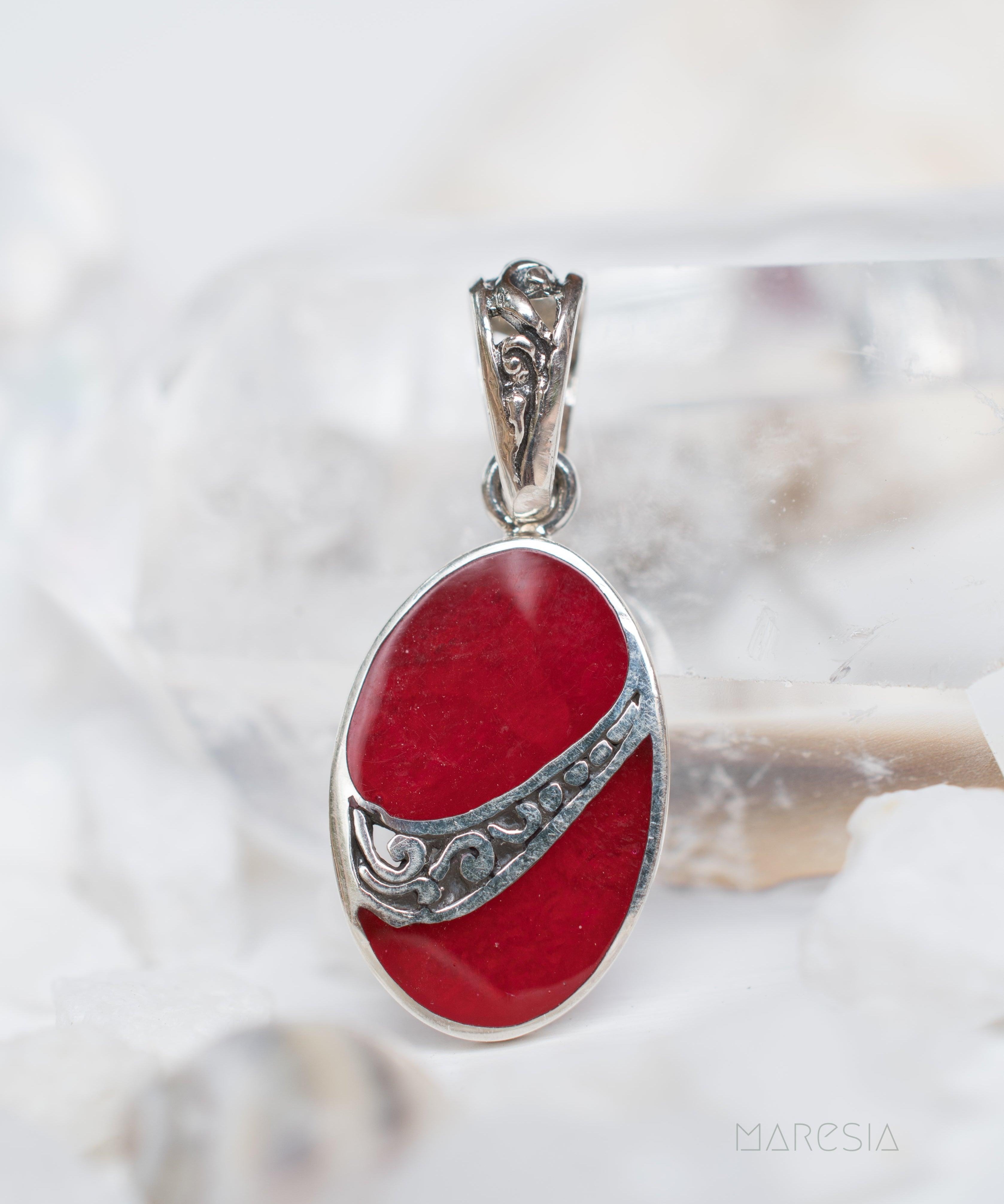 Pendant ~ Abalone, Mother of Pearl or Coral ~ Sterling Silver 925 ~SMP013 - Maresia Jewelry