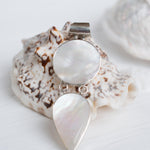 Pendant ~ Abalone or Mother of Pearl ~ Sterling Silver 925 ~SMP007 - Maresia Jewelry