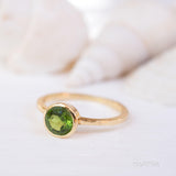 Peridot Gold Ring ~ 18k Gold Plated ~ MR212 - Maresia Jewelry