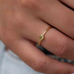 Peridot Gold Ring ~ Delicate ~ 18k Gold Plated ~ Handmade ~ Gemstone~Statement ~Everyday~ Hippie~Bohemian~Stackable ~MR327