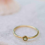 Peridot Gold Ring ~ Delicate ~ 18k Gold Plated ~ Handmade ~ Gemstone~Statement ~Everyday~ Hippie~Bohemian~Stackable ~MR327