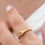 Peridot Gold Ring ~ Delicate ~ 18k Gold Plated ~ Handmade ~ Gemstone~Statement ~Everyday~ Hippie~Bohemian~Stackable MR330