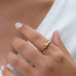 Peridot Gold Ring ~ Delicate ~ 18k Gold Plated ~ Handmade ~ Gemstone~Statement ~Everyday~ Hippie~Bohemian~Stackable MR330