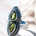 Peridot Ring ~ Sterling Silver 925 ~MR043 - Maresia Jewelry