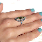 Peridot Ring ~ Sterling Silver 925 ~MR043 - Maresia Jewelry