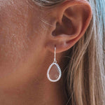Pink Moonstone Earrings ~ Sterling Silver 925 ~ME193 - Maresia Jewelry