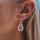 Pink Moonstone Earrings ~ Sterling Silver 925 ~ME193 - Maresia Jewelry