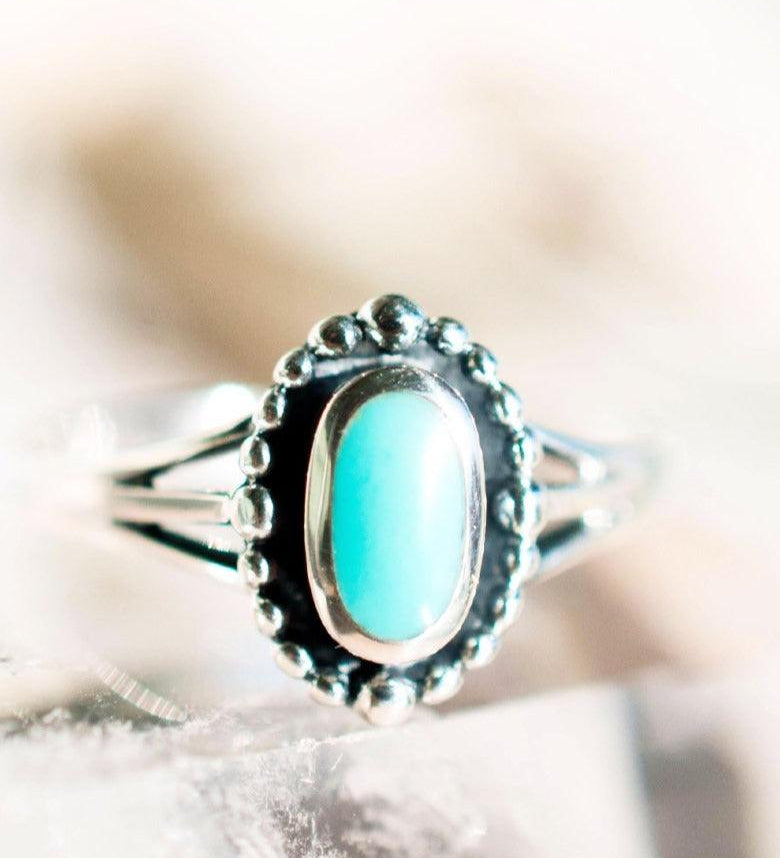 Pipeline Turquoise Ring ~ Sterling Silver 925~SMR009 - Maresia Jewelry
