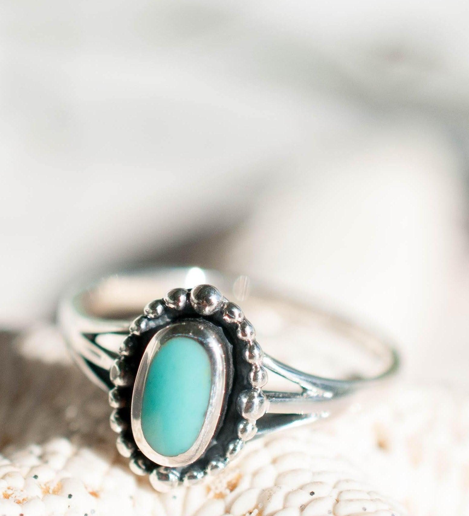 Pipeline Turquoise Ring ~ Sterling Silver 925~SMR009 - Maresia Jewelry
