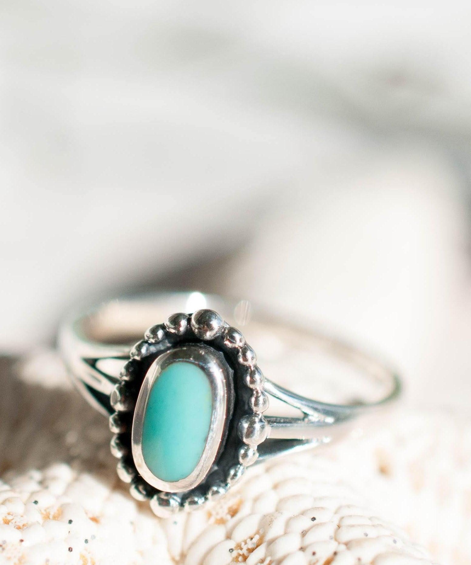 Pipeline Turquoise Ring ~ Sterling Silver 925~SMR009 - Maresia Jewelry