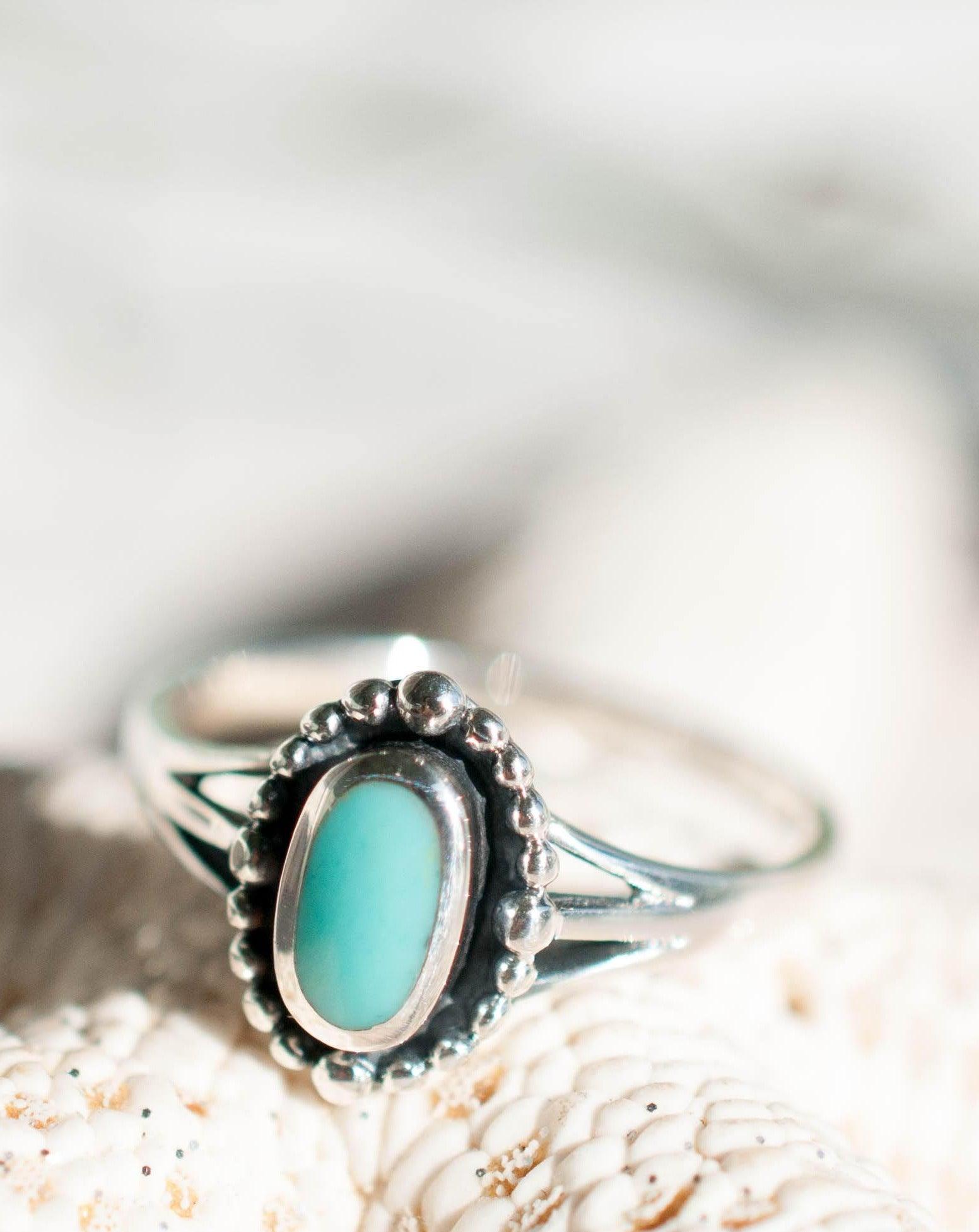 Pipeline Turquoise Ring ~ Sterling Silver 925~SMR009 - Maresia Jewelry