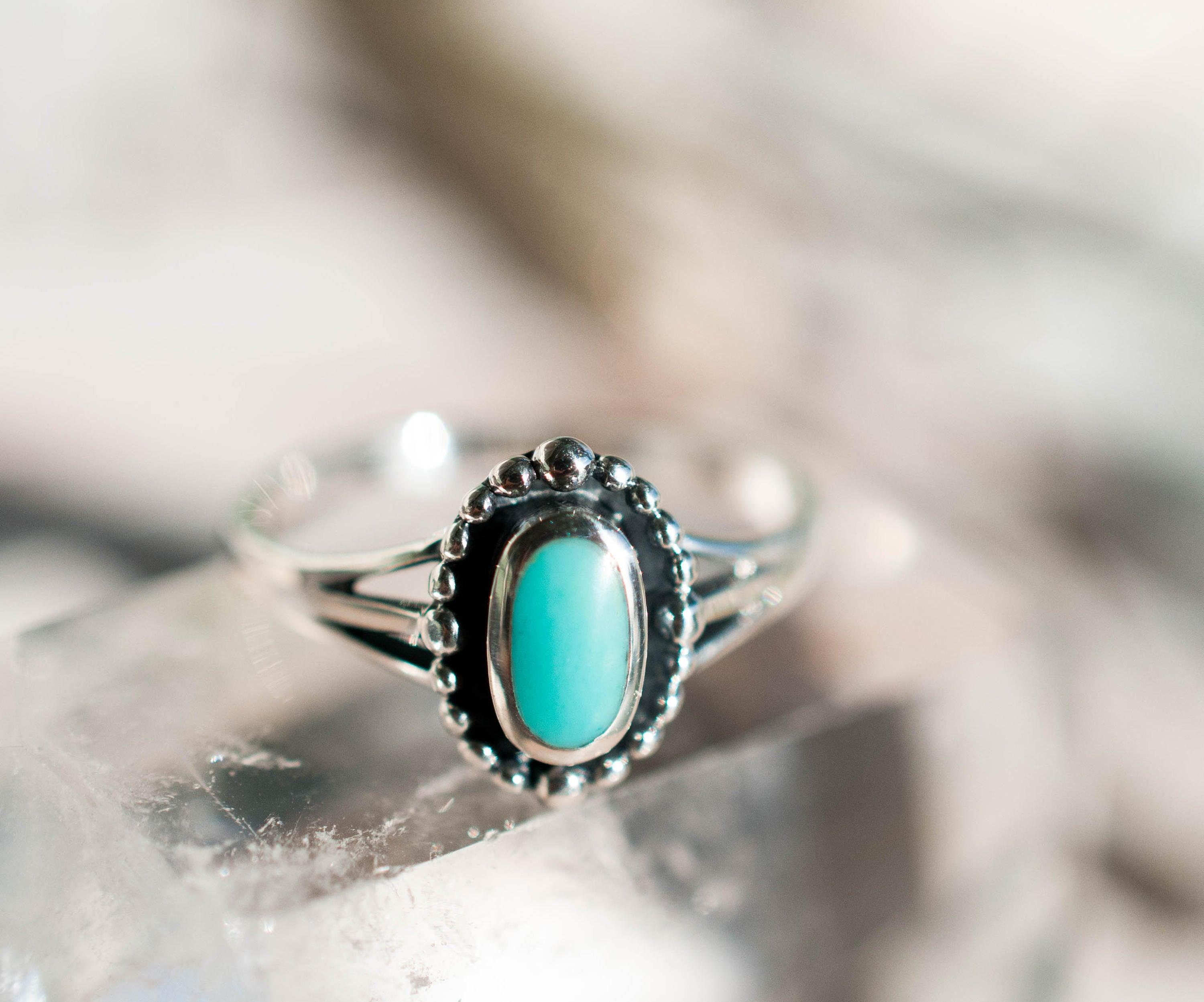 Pipeline Turquoise Ring ~ Sterling Silver 925~SMR009 - Maresia Jewelry