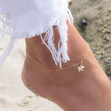 Plumeria Flower Anklet Bracelet ~ Gold Filled ~ MA004 - Maresia Jewelry