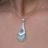 Prehnite Pendant ~ Sterling Silver 925 SMP041 - Maresia Jewelry