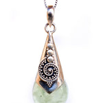 Prehnite Pendant ~ Sterling Silver 925 SMP041 - Maresia Jewelry