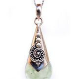 Prehnite Pendant ~ Sterling Silver 925 SMP041 - Maresia Jewelry