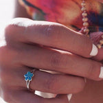 Quinns Blue Opal Ring ~Sterling Silver 925~ SMR051 - Maresia Jewelry