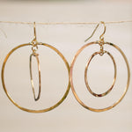Rafaella Double Circle Earrings ~Gold Plated or Silver Plated ~ SME017 - Maresia Jewelry