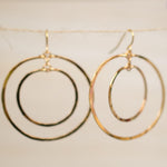 Rafaella Double Circle Earrings ~Gold Plated or Silver Plated ~ SME017 - Maresia Jewelry