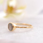 Rainbow Labradorite Ring~18k Gold Plated ~MR102A - Maresia Jewelry