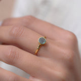 Rainbow Labradorite Ring~18k Gold Plated ~MR102A - Maresia Jewelry