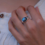 Rainbow Labradorite Ring ~ Sterling Silver 925 ~MR015 - Maresia Jewelry