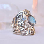 Rainbow Labradorite Ring ~Sterling Silver 925 ~MR047 - Maresia Jewelry