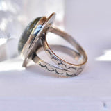 Rainbow Labradorite Ring ~Sterling Silver 925 ~MR067 - Maresia Jewelry