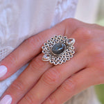 Rainbow Labradorite Ring ~Sterling Silver 925 ~ MR070 - Maresia Jewelry