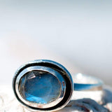 Rainbow Labradorite Ring ~ Sterling Silver 925 ~ MR090 - Maresia Jewelry