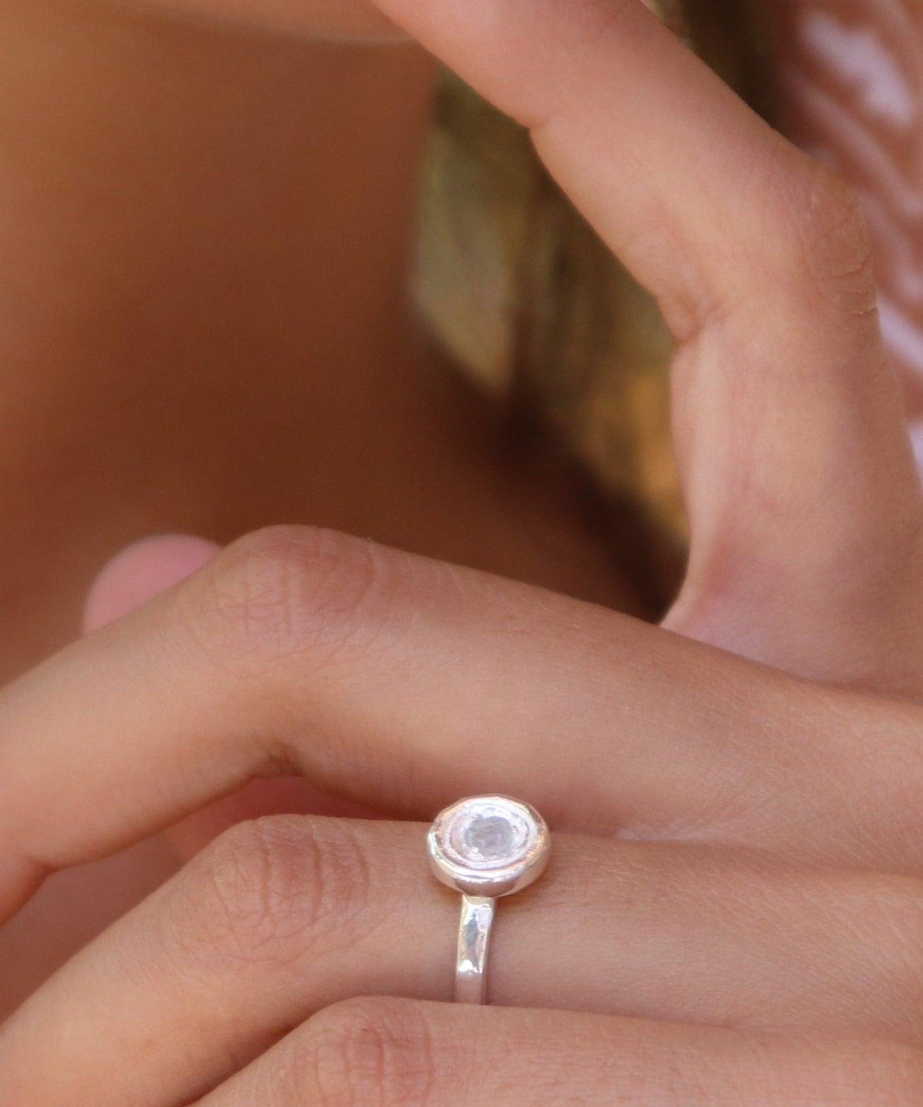 Rainbow Labradorite Ring ~ Sterling Silver 925~MR151 - Maresia Jewelry