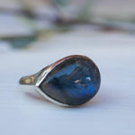 Rainbow Labradorite Ring ~ Sterling Silver 925 ~MR079 - Maresia Jewelry