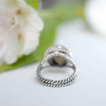 Rainbow Labradorite Round Ring ~ Sterling Silver 925 ~ MR132 - Maresia Jewelry