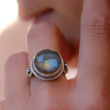 Rainbow Labradorite ~Sterling Silver 925~ MR022 - Maresia Jewelry