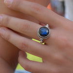 Rainbow Labradorite ~Sterling Silver 925~ MR022 - Maresia Jewelry