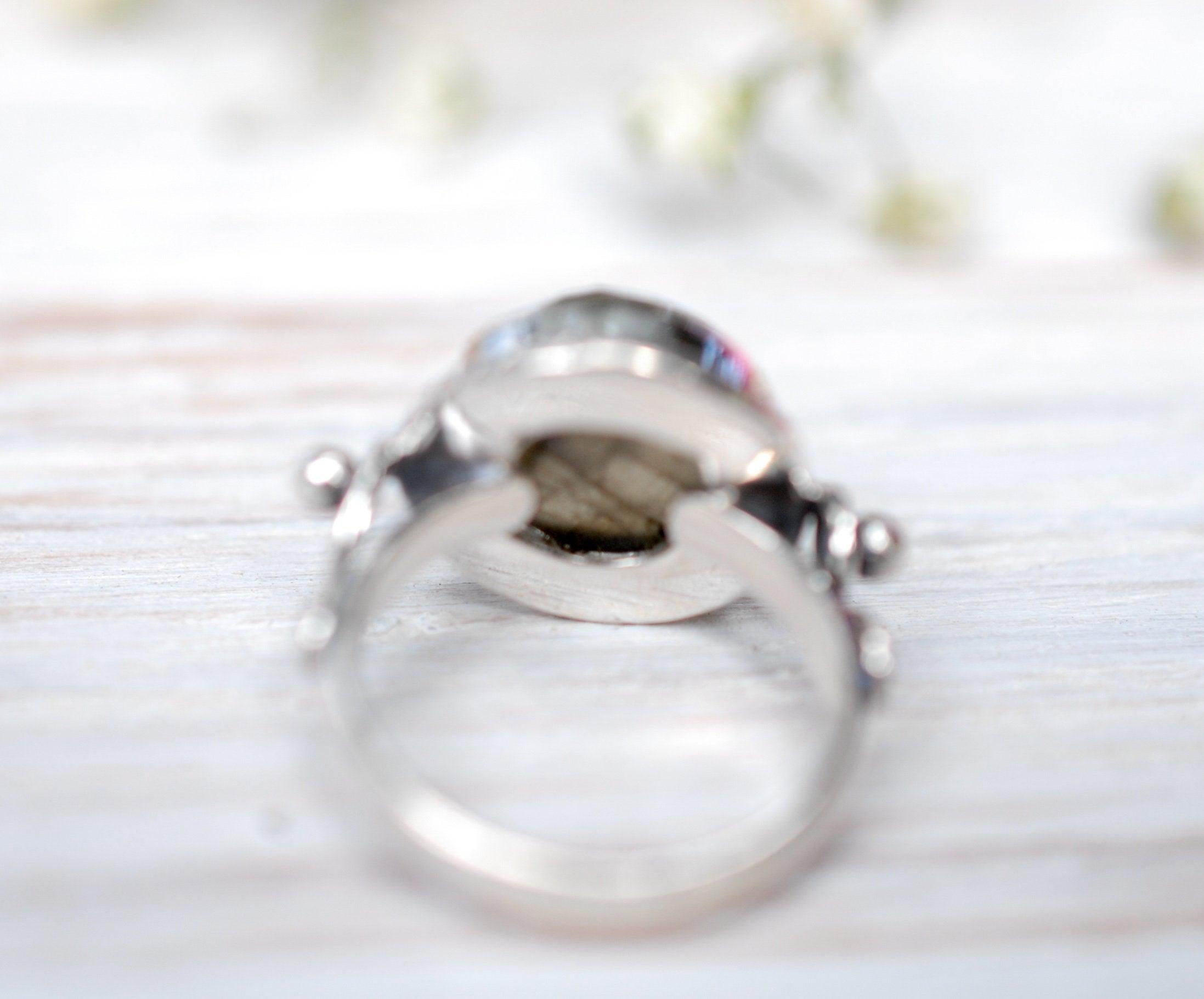 Rainbow Labradorite ~Sterling Silver 925~ MR022 - Maresia Jewelry