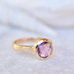 Renata Amethyst Gold Ring ~ 18k Gold Plated ~ SMR121 - Maresia Jewelry
